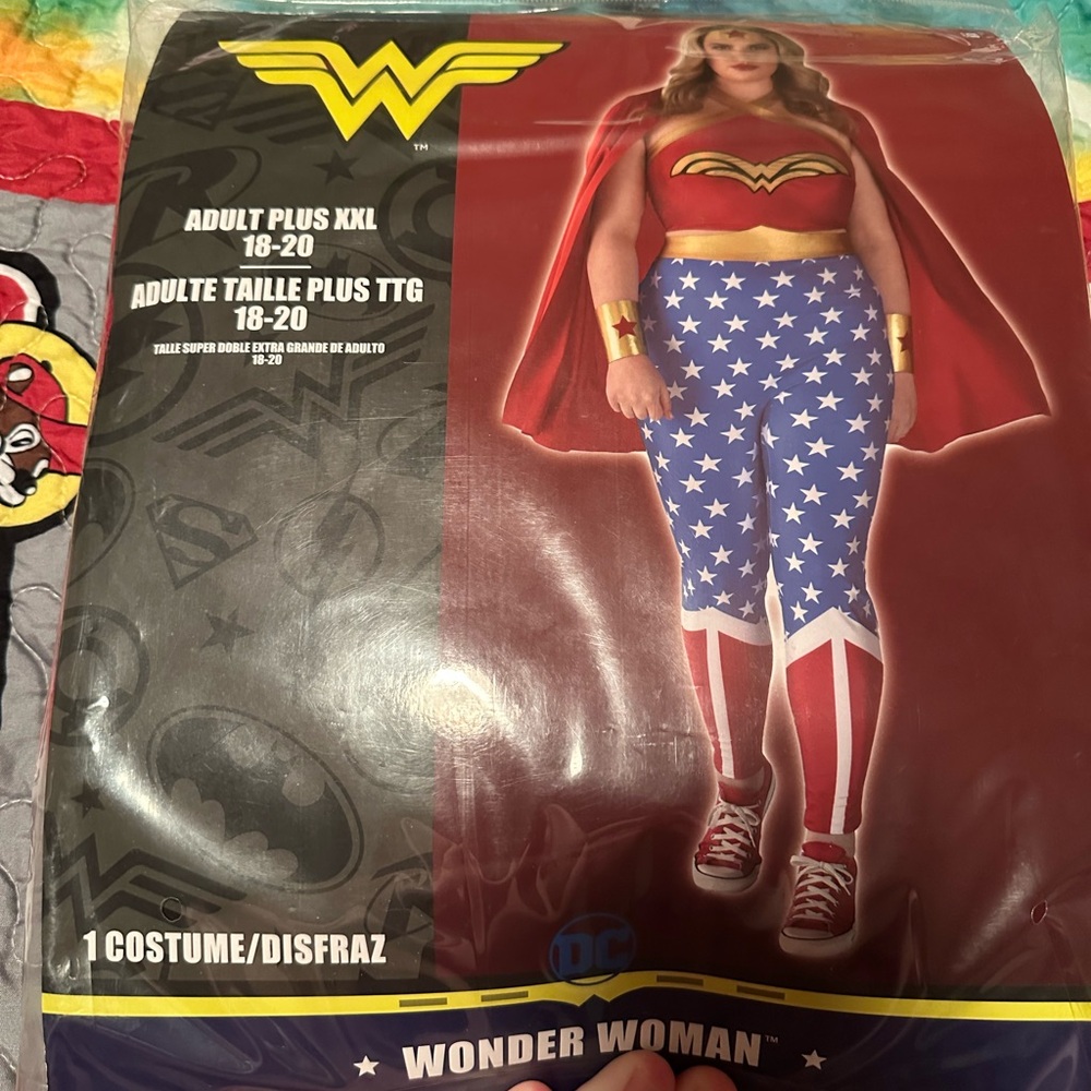 Wonder Woman Costume - Red, Blue, and Gold